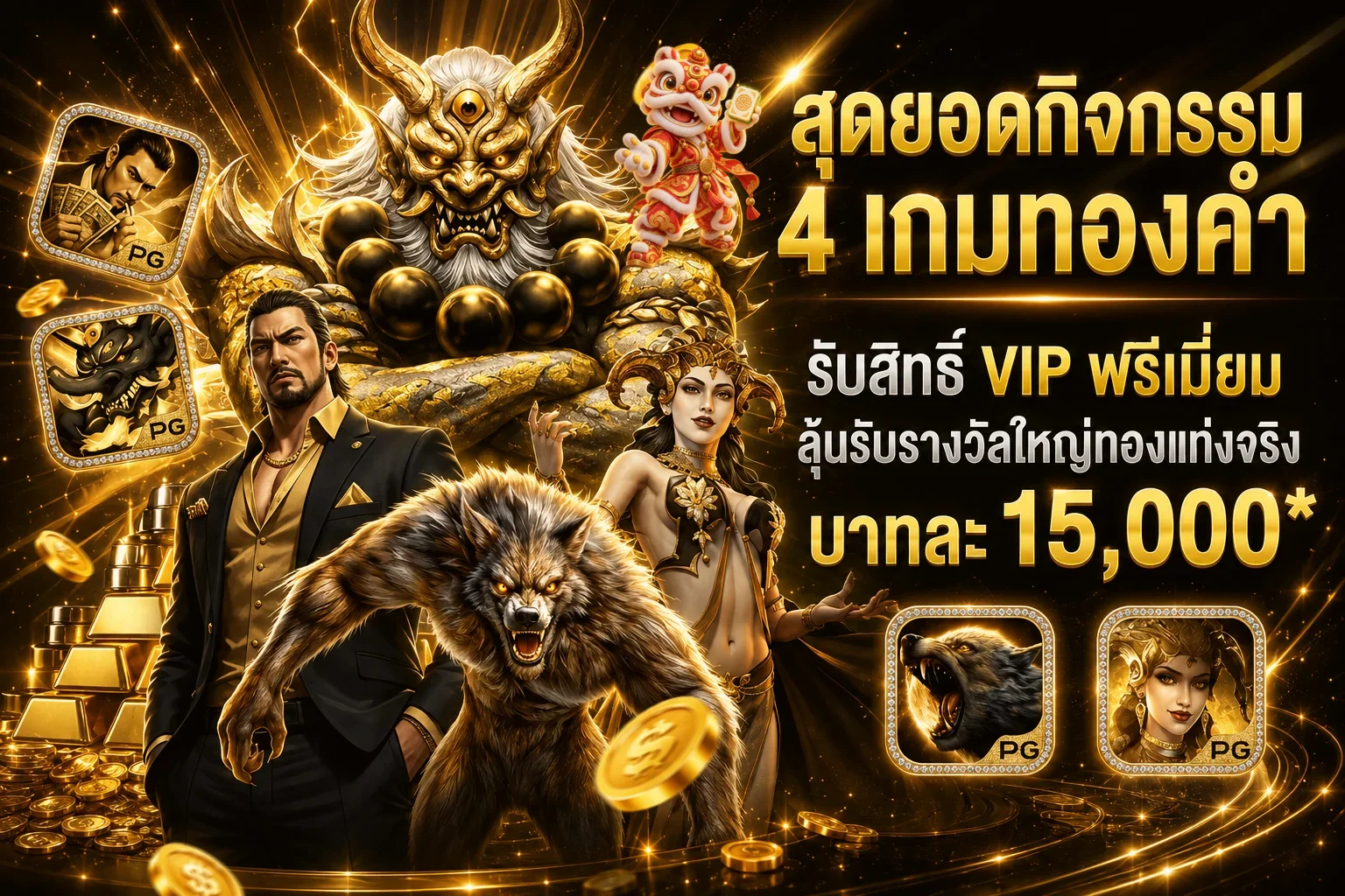 กิจกรรมเกม PG และรางวัลสำหรับผู้ใช้ Tuynuy88
